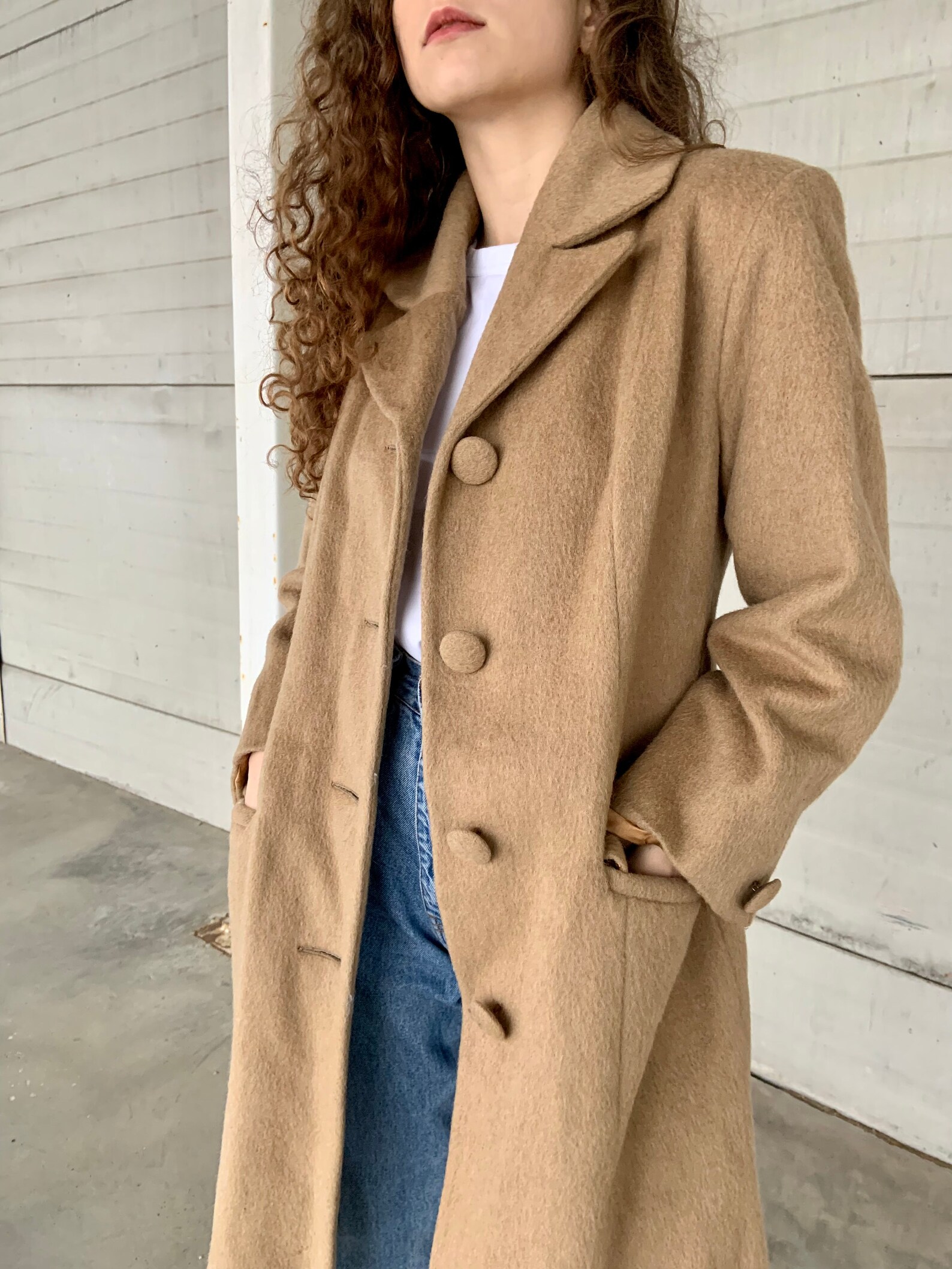 Retro Oatmeal Woolen Coat