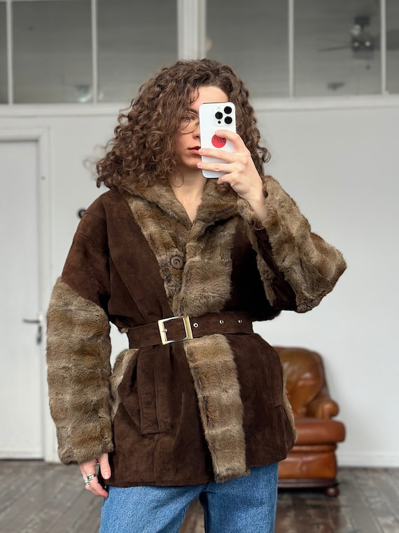 Rabbit leather jacket deals