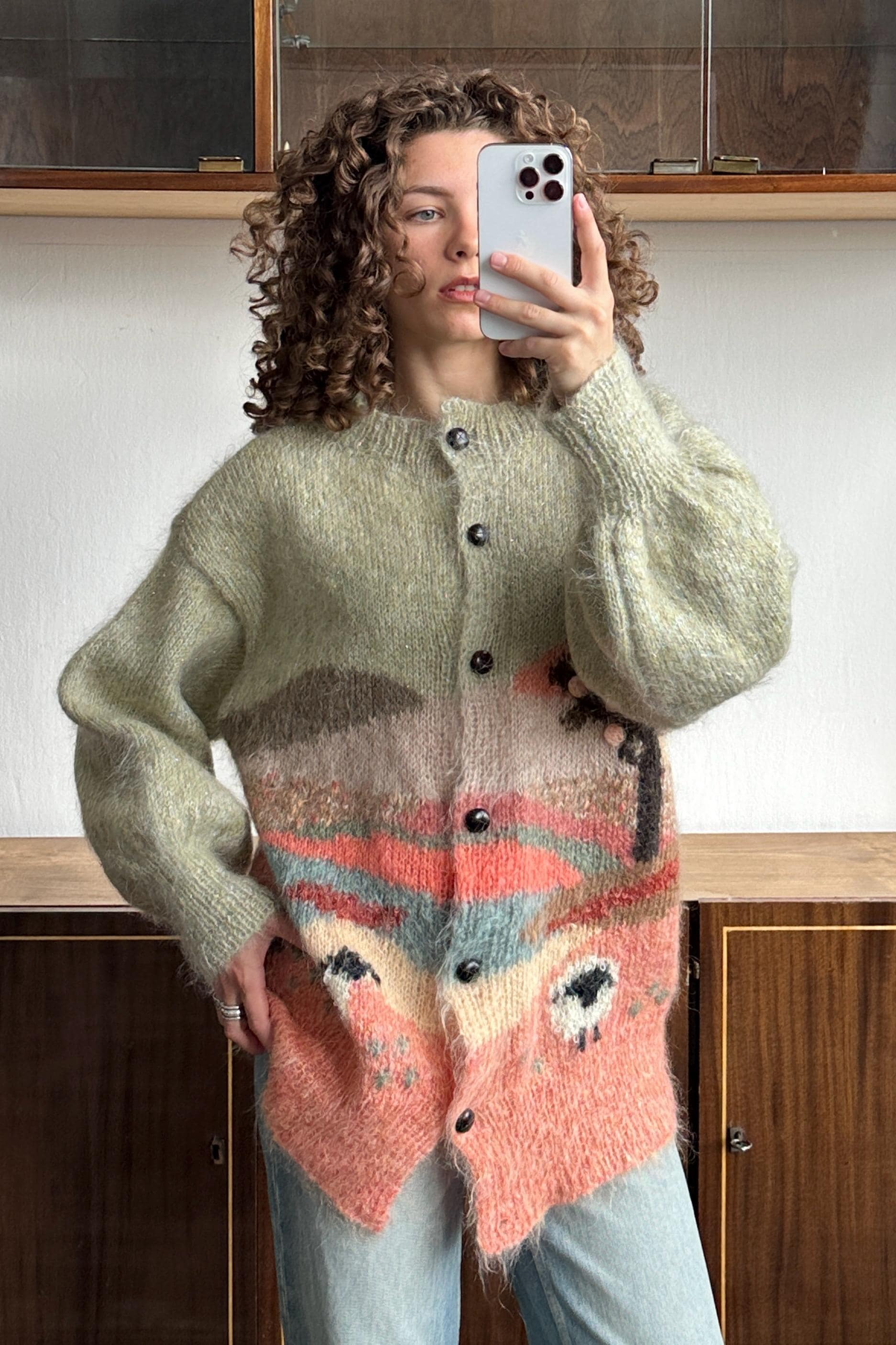 トップス vintage Mohair knit cardigan Vintage Mohair Cardigan - Etsy
