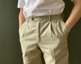 Pantalón vintage hombre beige