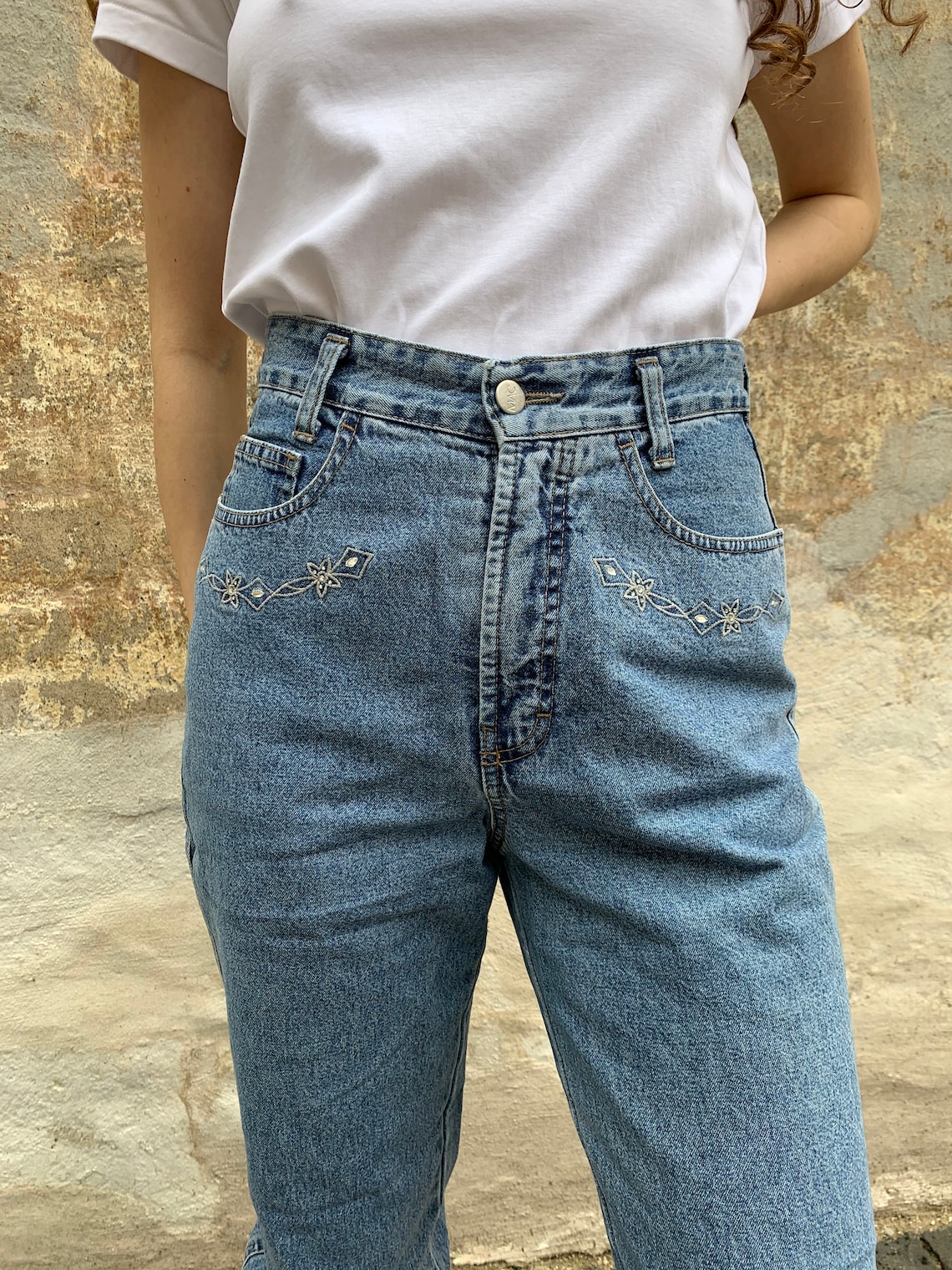 MAC Vintage High Waist Jeans in blue size S | Etsy