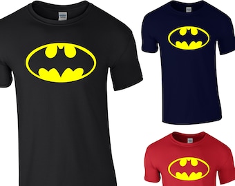 Batman Vintage Logo Splatter Youth T-shirt