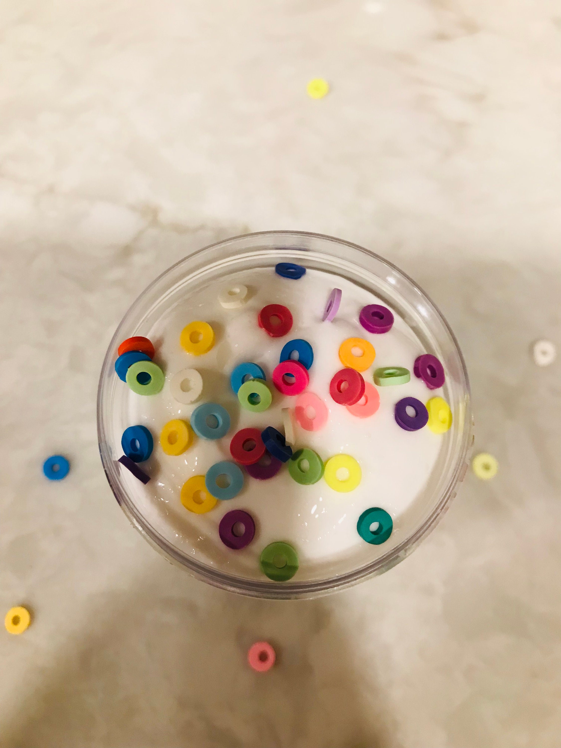 Cereal Milk Slime Thick Slime Glossy Slime Cheap Slime Etsy