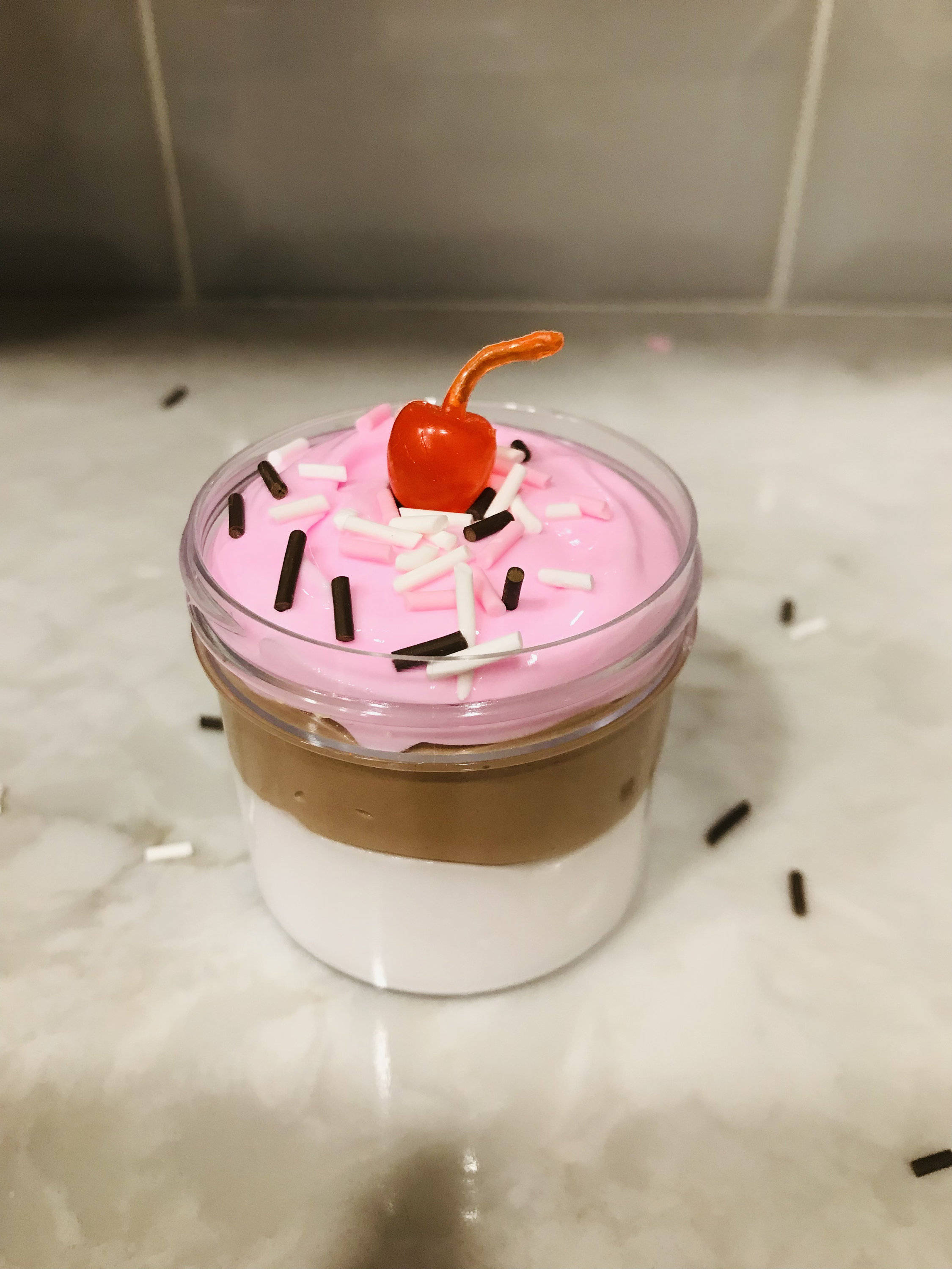 Neapolitan Scoop Slime DIY Slime Ice Cream Slime Butter Etsy