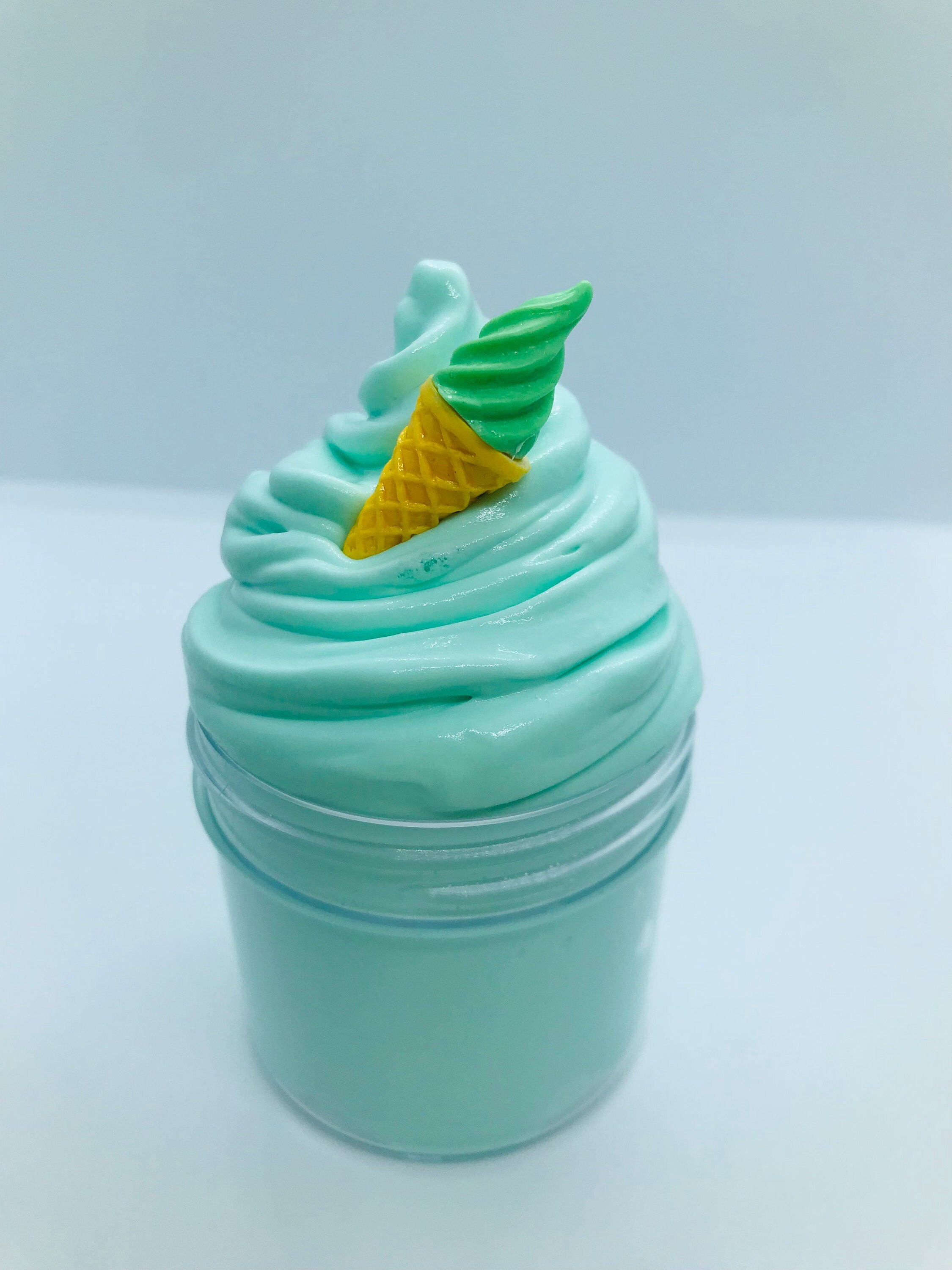 Melon Ice Cream Slime Clay Slime Cheap Slime Scented Etsy