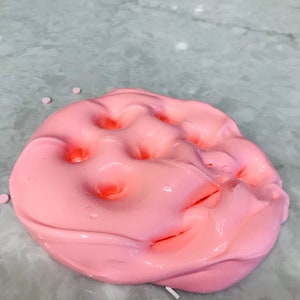 Strawberry Milkshake Slime Butter Slime 6oz Cheap Slime Inflating Slime Scented Slime AspenSlimeLabs image 5