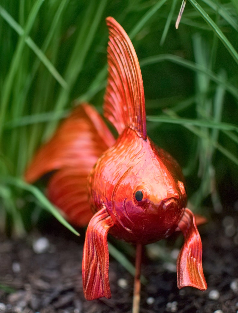 Goldfish Sculpture Etsy