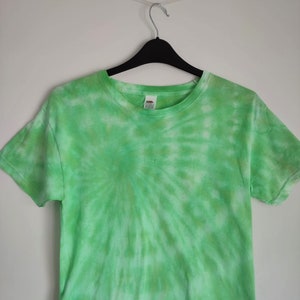 Light Green Swirl Tie Dye T-shirt - Available in Short Sleeved, Long Sleeved, Sweatshirt, Women's Vest and Kids designs