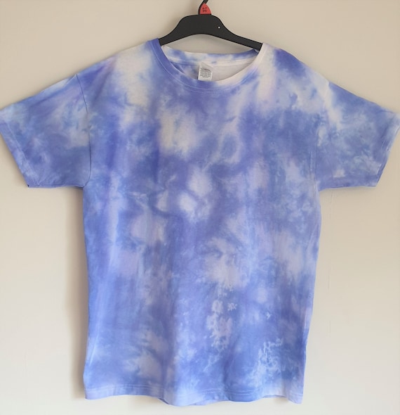 Dark Blue Crumple Tie Dye T-shirt Available in Short - Etsy