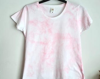 Handmade Pink Tie-Dye Shirt – Crumple Design, Eco-Friendly