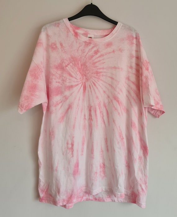 Rose Pink Swirl Tie Dye T-shirt Available in Short Sleeved - Etsy