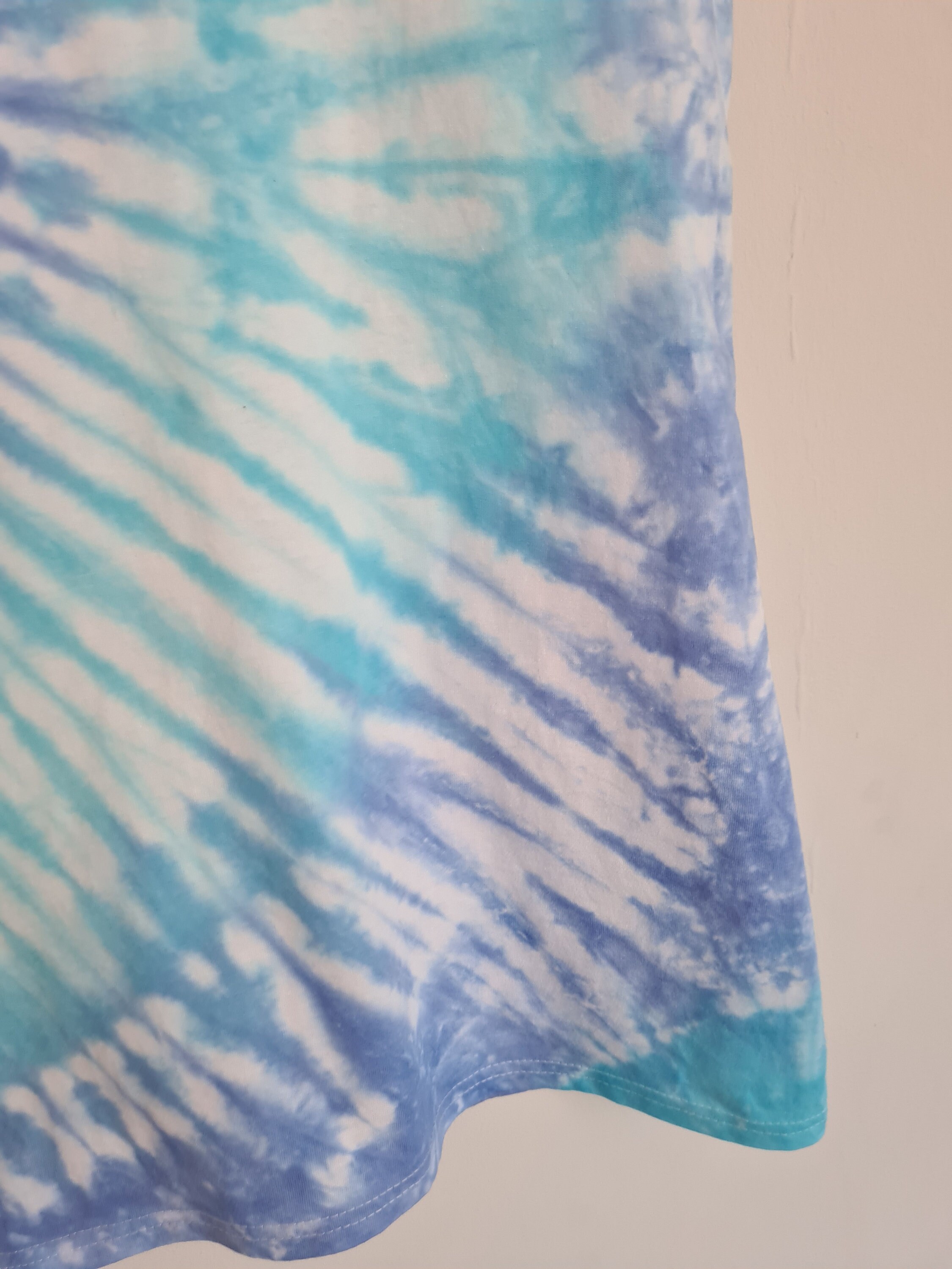 Spiral Blue Swirl Tie Die Laundry Basket