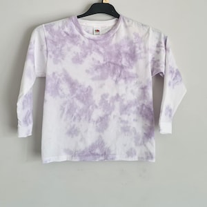 Lavender Purple Crumple Tie-Dye Shirt - Available in Short and Long Sleeved Tee, Vests, Sweatshirts, Women&#39;s T-Shirt and Kids handmade