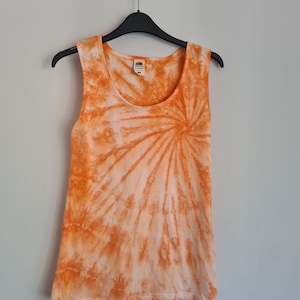 Orange Swirl Tie Dye T-shirt - Available in Short Sleeved, Long Sleeved, Sweatshirt, Women's Vest and Kids designs