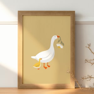 Poster poster - Mother goose, Baby gosling