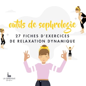 Sophrologie : pack de 27 fiches de RD 27 illustrations Avatar féminin Numérique image 1