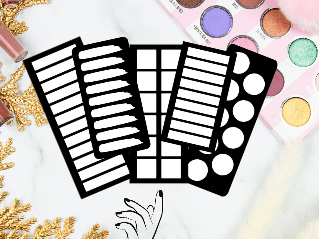 Starter Set Makeup Swatch Schablonen 1 5 Lidschatten Swatch - Etsy.de