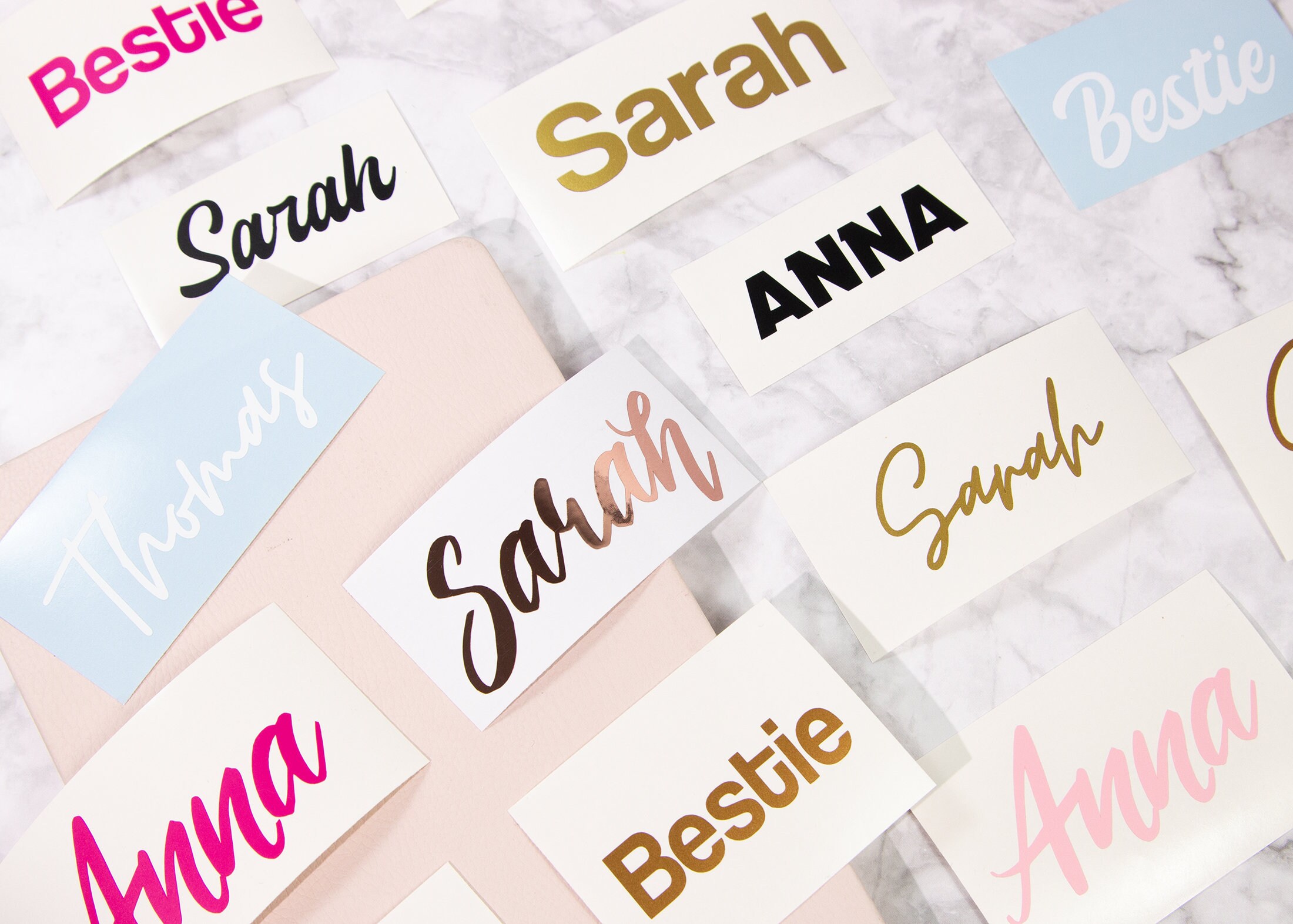 Personalized Vinyl Name Stickers Perfect for Custom Gifts Etsy