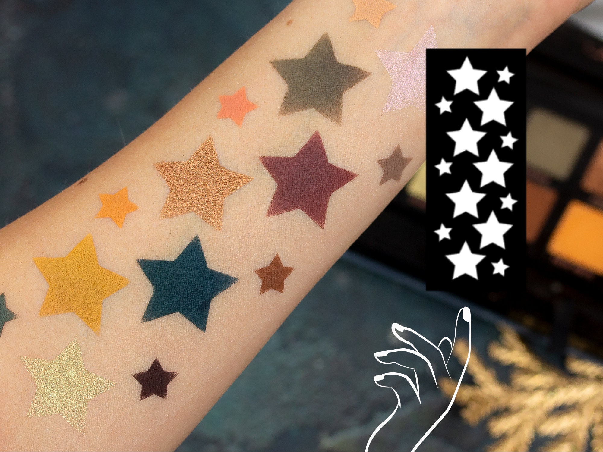 Star face stickers - .de