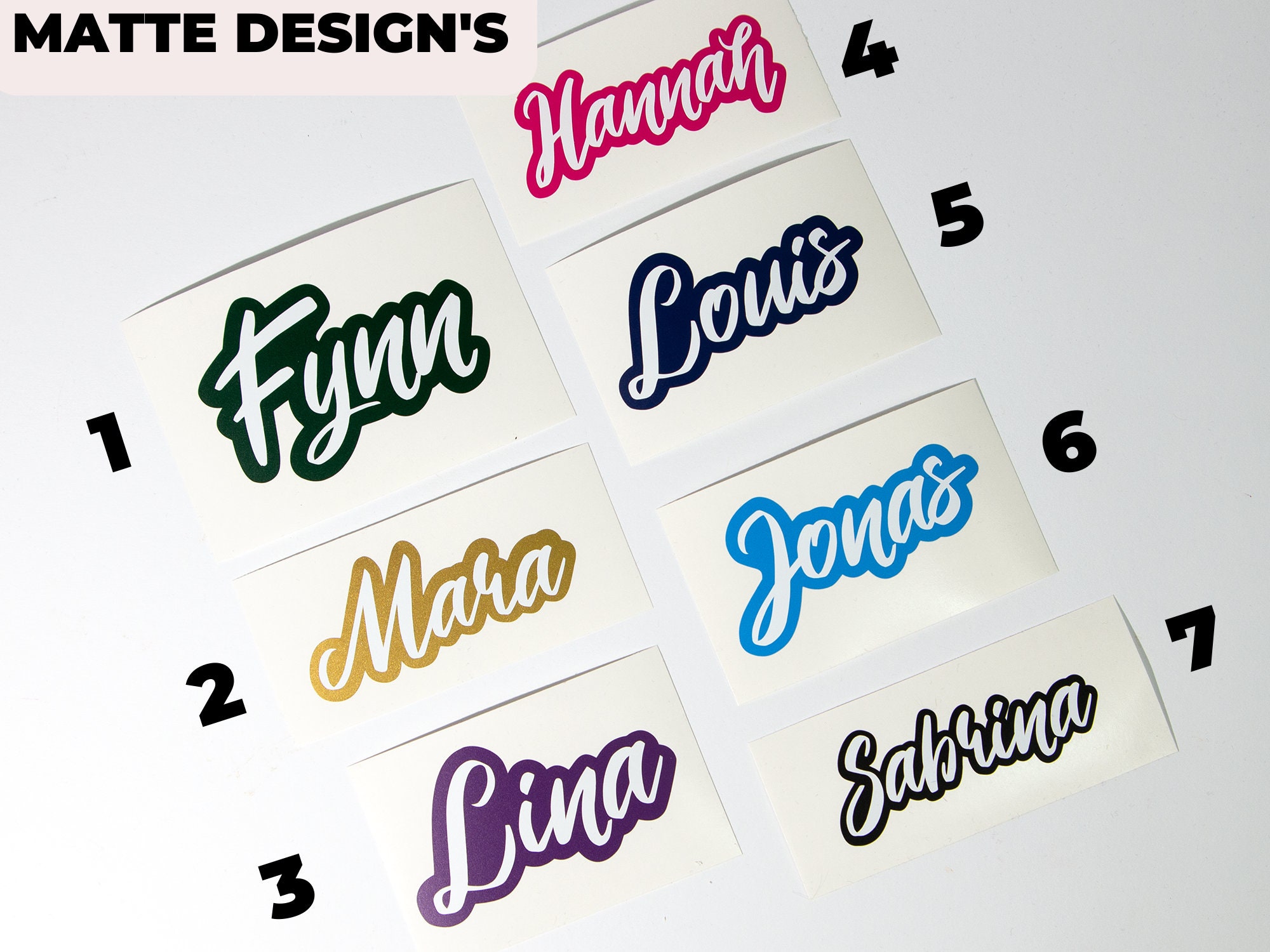 Vinyl Namen Aufkleber personalisierte Sticker mit Namen Etsy