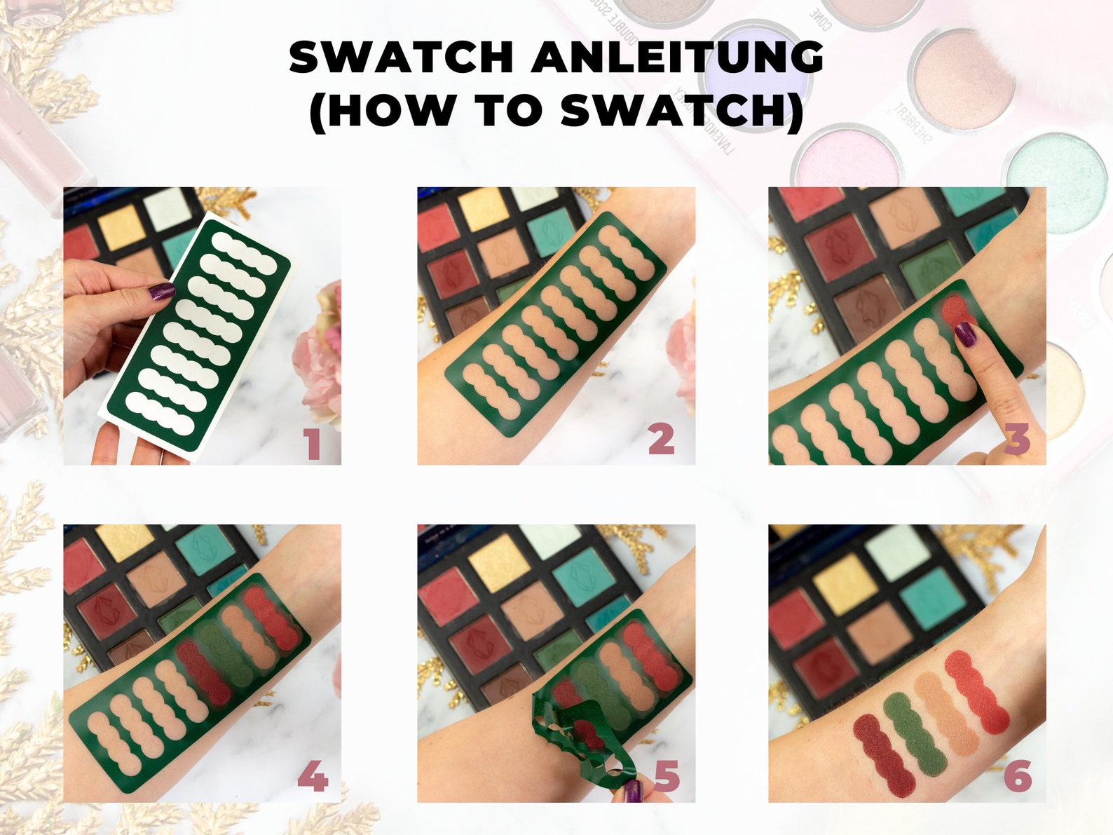 Star Makeup Swatch Stencil Eye Shadow Swatch Sticker for Etsy