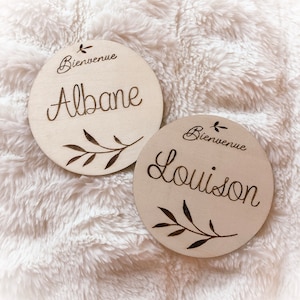 Carte en bois annonce naissance accouchement prénom personnalisée maternité surprise ⋆ Bienvenue Bébé !