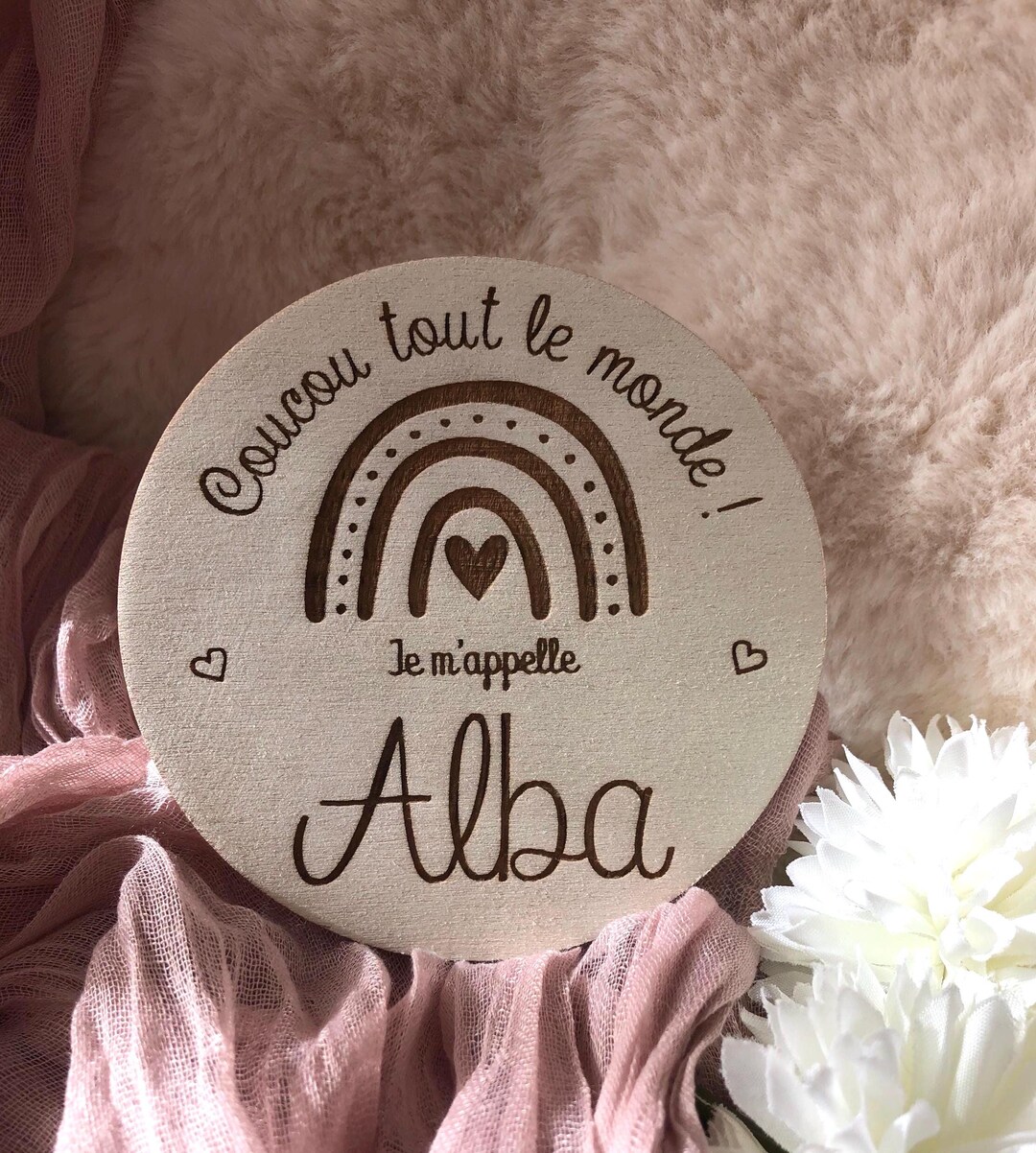 Carte En Bois Annonce Naissance B b Accouchement Pr nom Cadeau Carte En Bois Annonce Naissance B b Accouchement Pr nom Cadeau