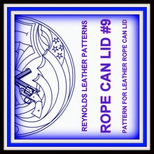 Rope Can Lid Digital Download 15 in diameter RCL9
