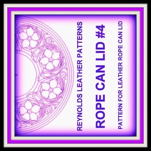Rope Can Lid Digital Download 15 in diameter RCL4