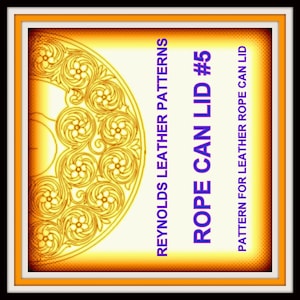 Rope Can Lid Digital Download 15 in diameter RCL5