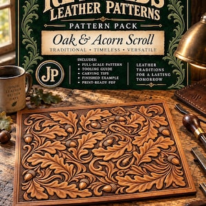 Oak & Acorn Scroll Pattern Pack.