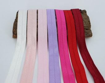Faltgummi matt glanz 20 mm Einfassband weiß rosa lila neonrosa bordeaux rot