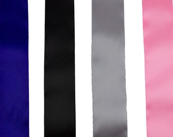 Satinband, 50mm, Band, Satin, Schleifenband, blau, schwarz, grau, rosa