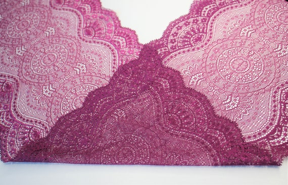 Cordón elástico para ropa interior 23 cm encaje cinta púrpura Etsy España