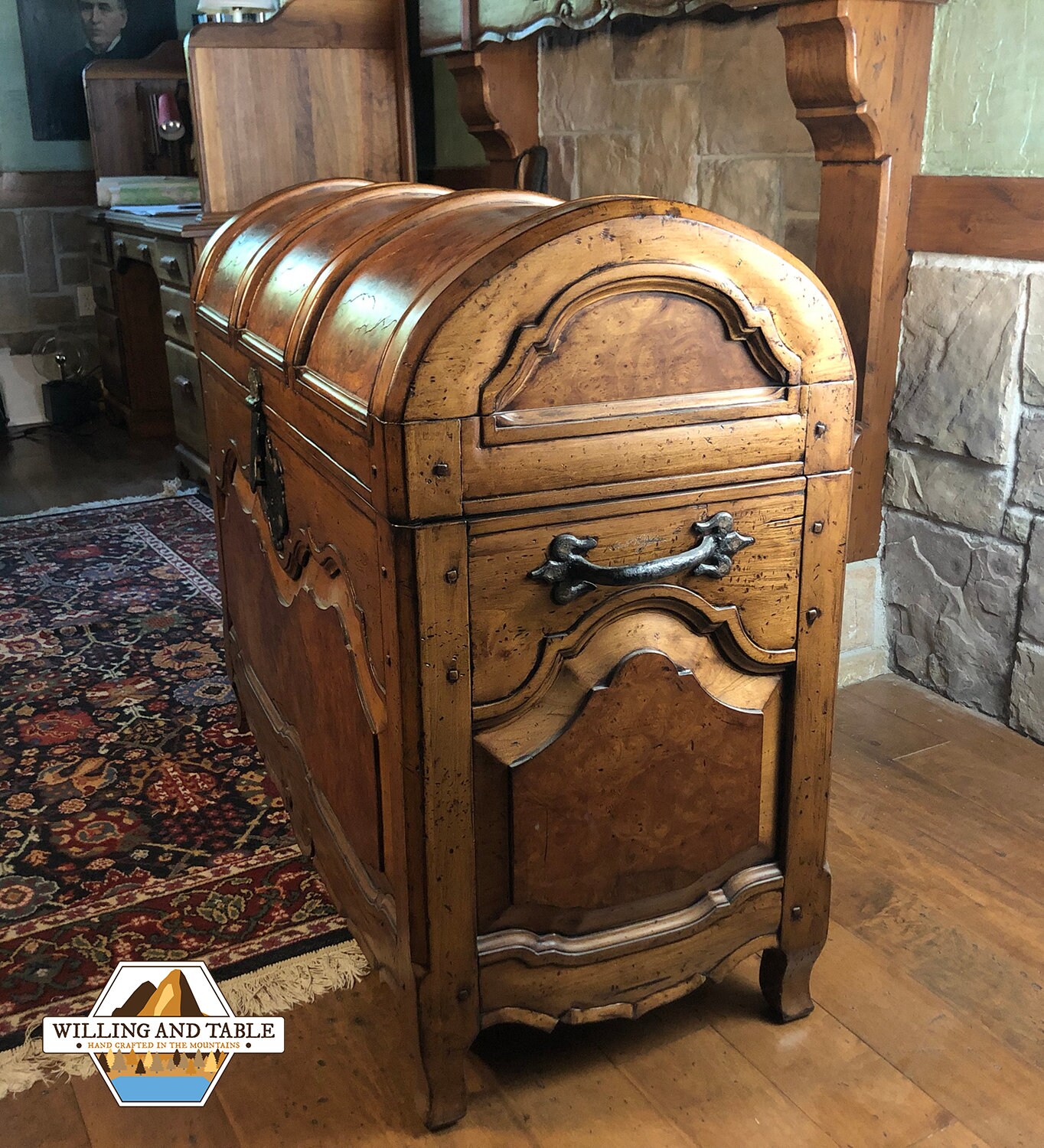 Handmade Wood Chest Storage Chest, Treasure Chest, Bedroom Wooden Trunk