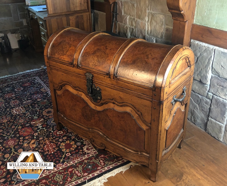 Handmade Wood Chest Storage Chest, Treasure Chest, Bedroom Wooden Trunk