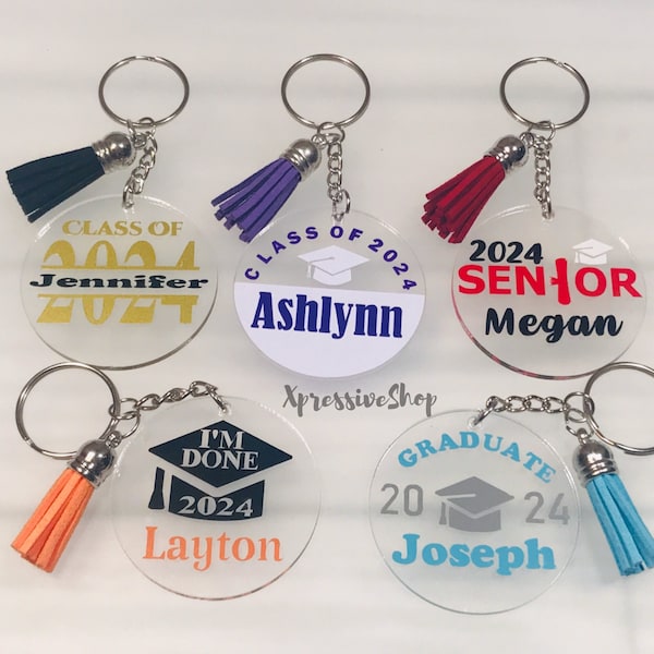 2024 Graduation Keychain Etsy