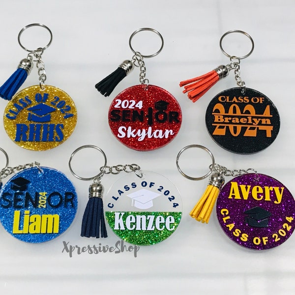 Class of 2024 Keychains Etsy