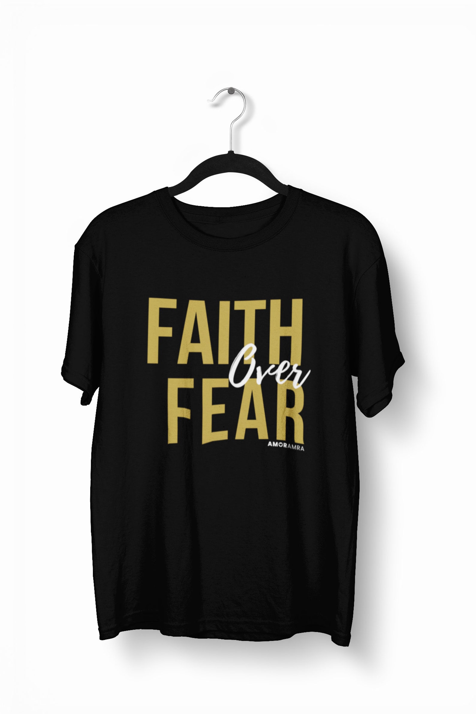 Faith Over Fear Faith Faith Tshirt Faith Tee Inspirational | Etsy