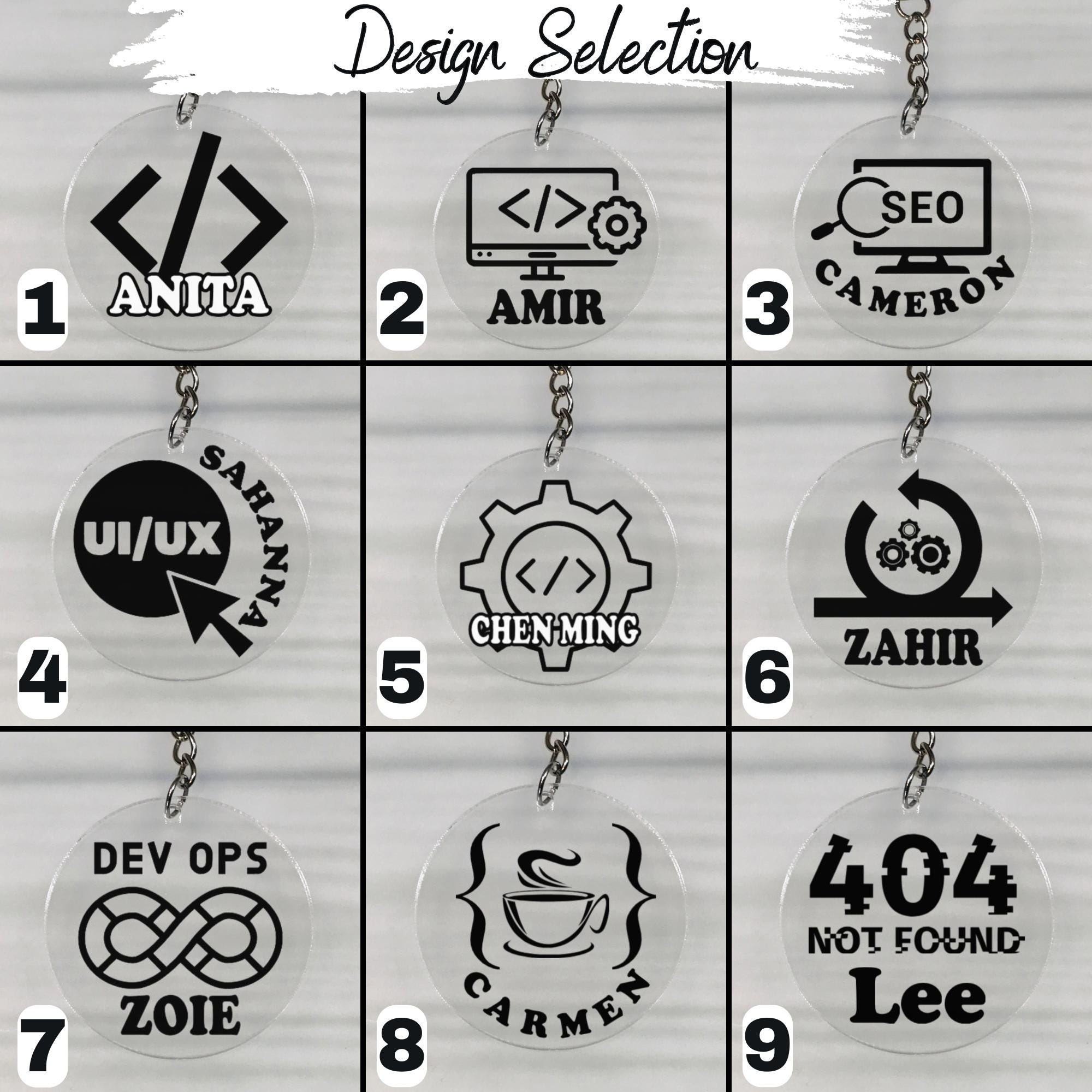 Computer Programmer Keychain: HTML CSS Javascript Coding Gift, Software ...