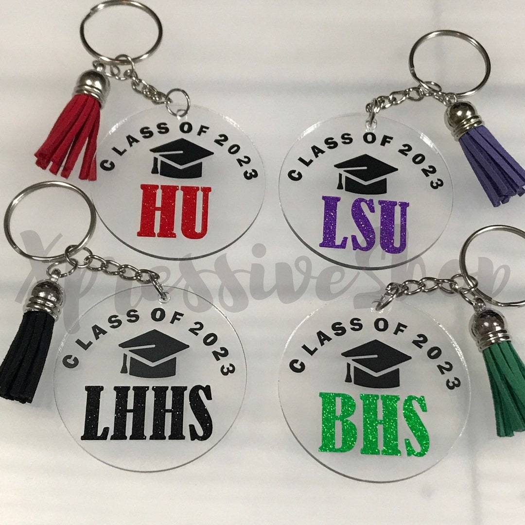 Personalized 2024 Graduation Acrylic Keychain Graduate Gift Senior 2024