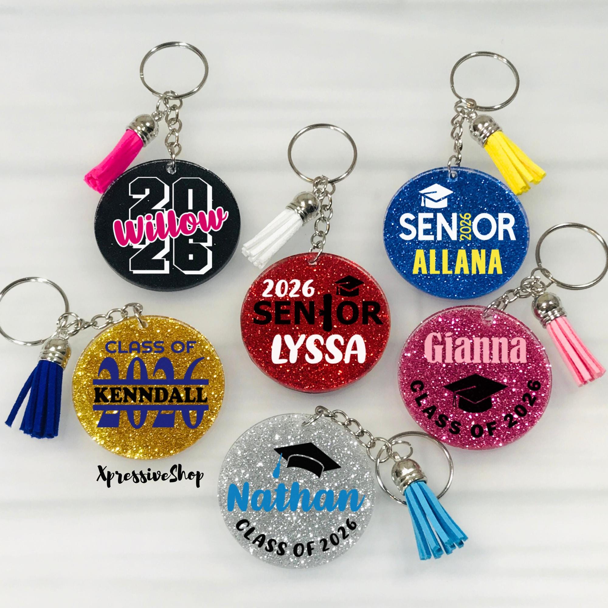 Personalized Graduation Keychain: Custom Graduate Senior Gift