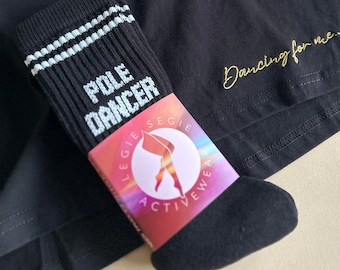 Oversized Crop Tops - 'Dancing for me...' | Dancer Gifts, Pole Dancer Gifts, Flow Socks, Dancer Socks, Lounge Socks