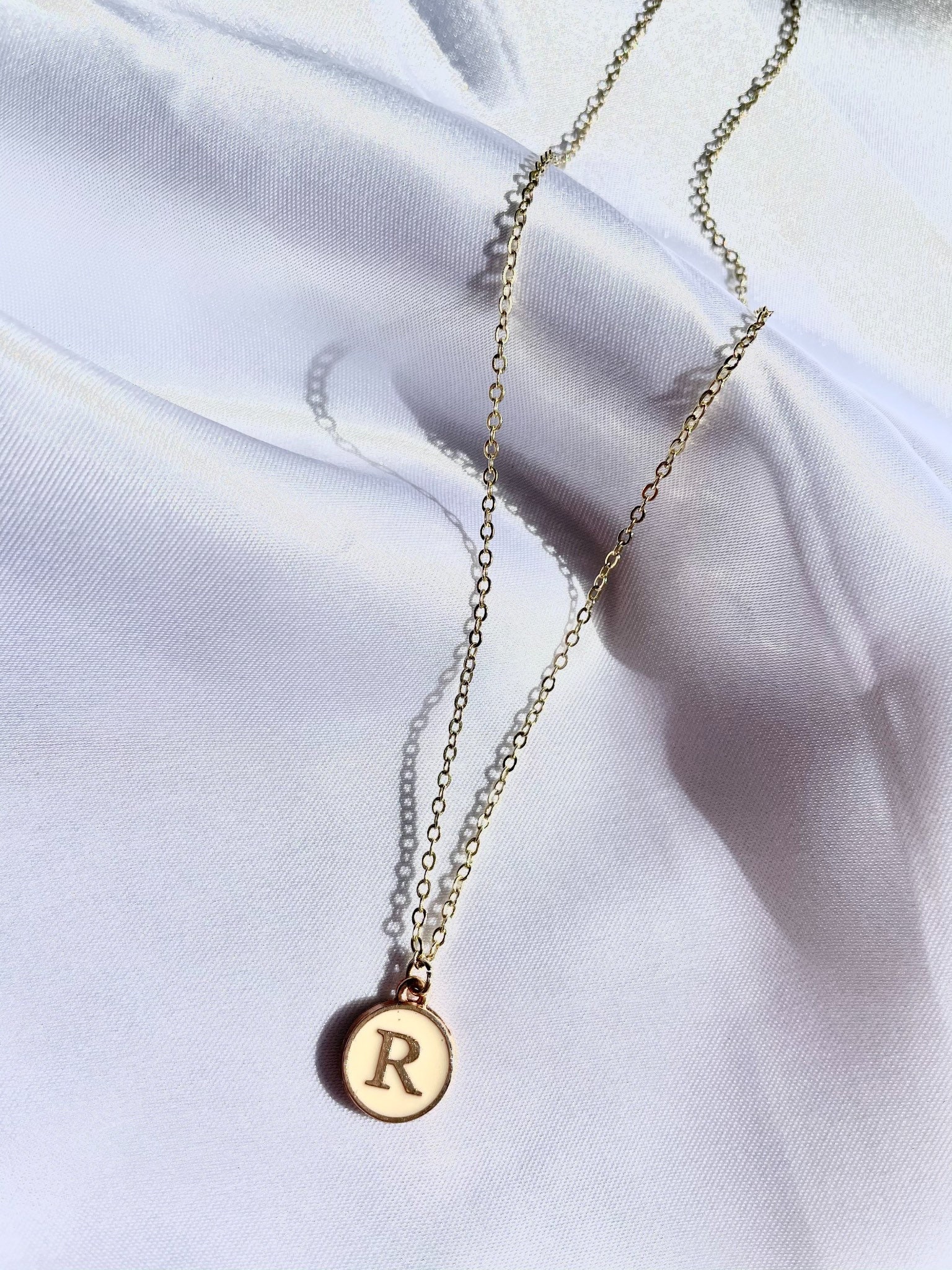 Custom Letter Necklace Aesthetic Jewelry Custom Necklace Etsy