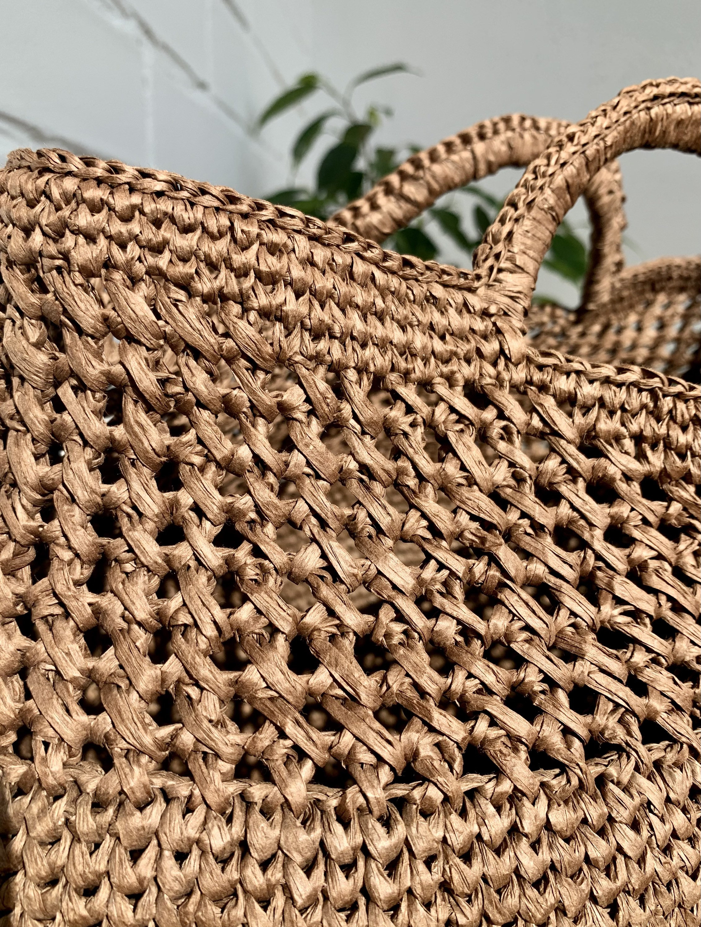 Raffia Crochet Tote Bag PatternBeach basket Bag PatternEco Etsy