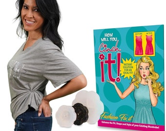 Cinch It Clothing Cinch Clips - Hidden Dress Cinch Clip & Shirt Cincher Clip - Fashion Accessories for Women