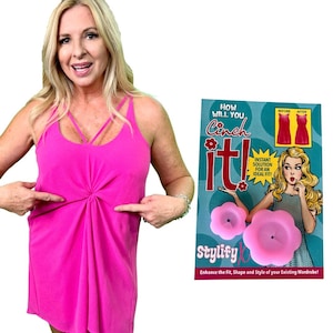 Cinch It! by StylifyX Clothing Cinch Clips 2 Pack - Hidden Dress Cinch Clip & Shirt Cincher Clip - Fashion Accessories for Women