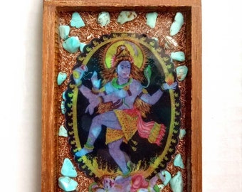 Shiva alter | Shiva nataraja | tiny alter | tiny temple | Shiva shrine | wood shrine