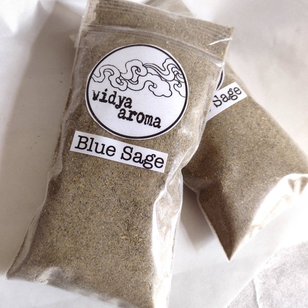Organic incense powder | blue sage | Russian sage | sage powder | healing herbs