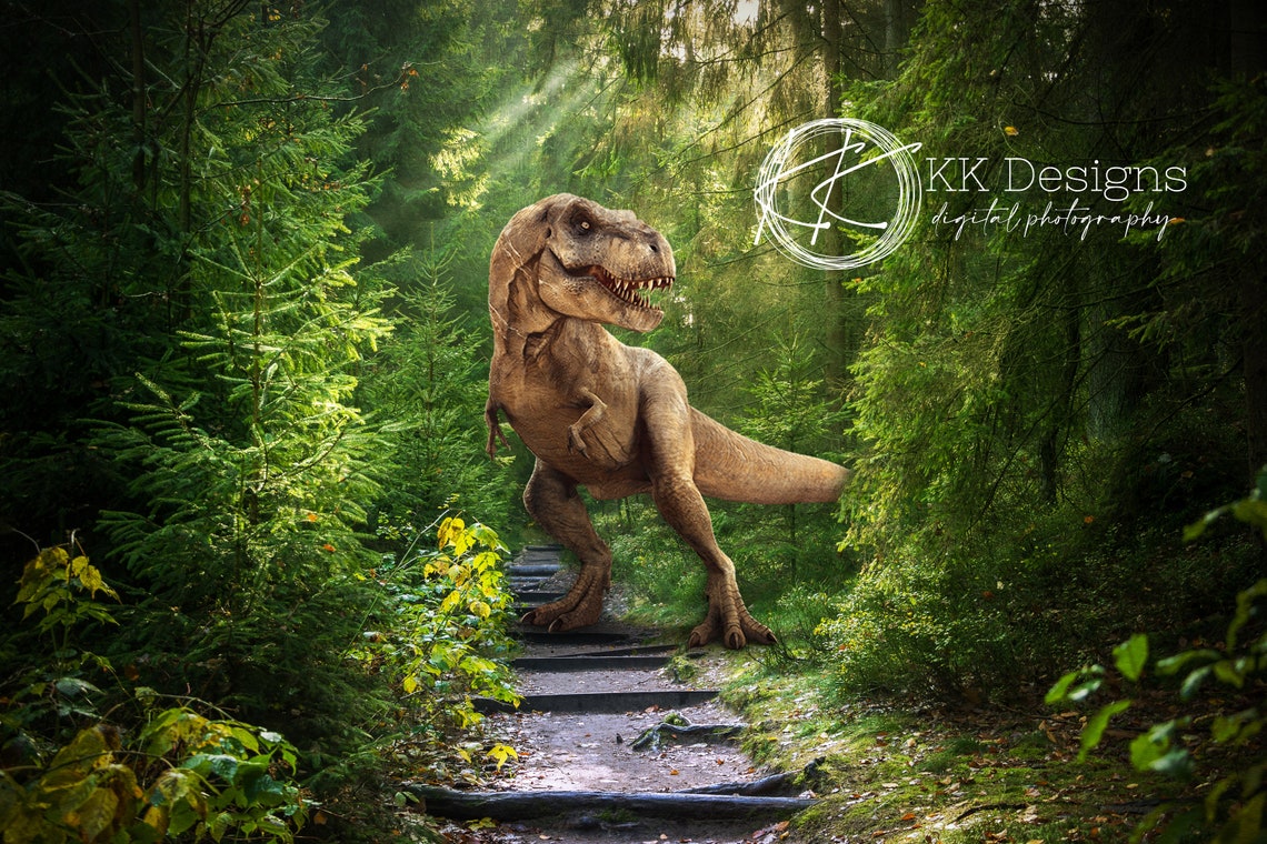 Dinosaur Digital Background/backdrop Dinosaur Composite - Etsy Australia